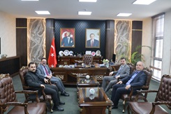 Savcı ve Hakimlerimiz, Sayın Kaymakamımız Hakan ALKAN'ı Makamında Ziyaret Ettiler.